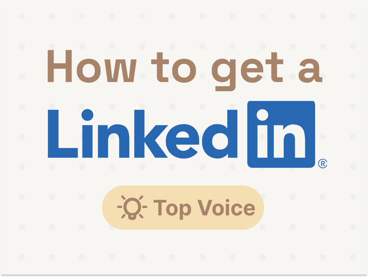 How to Get a LinkedIn "Top Community Voice" Badge