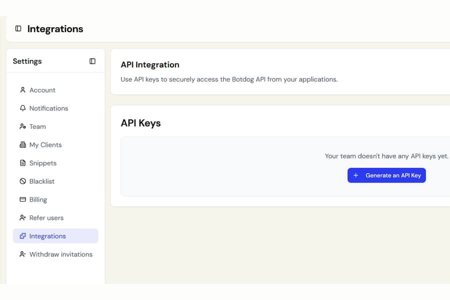 API: Lead Dates in Lists and Separate Limits per Endpoint screenshot