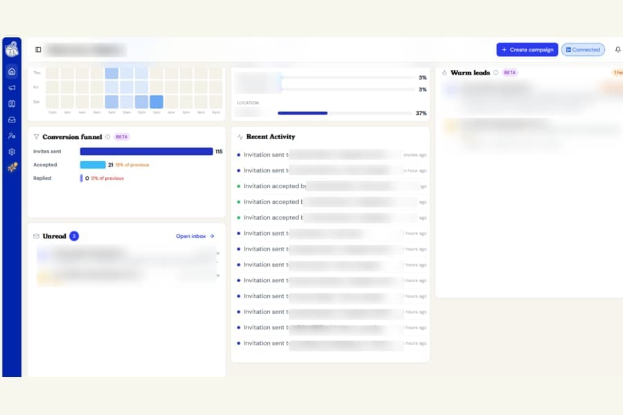 Dashboard: clear labels instead of "Something happened" in Recent Activity screenshot