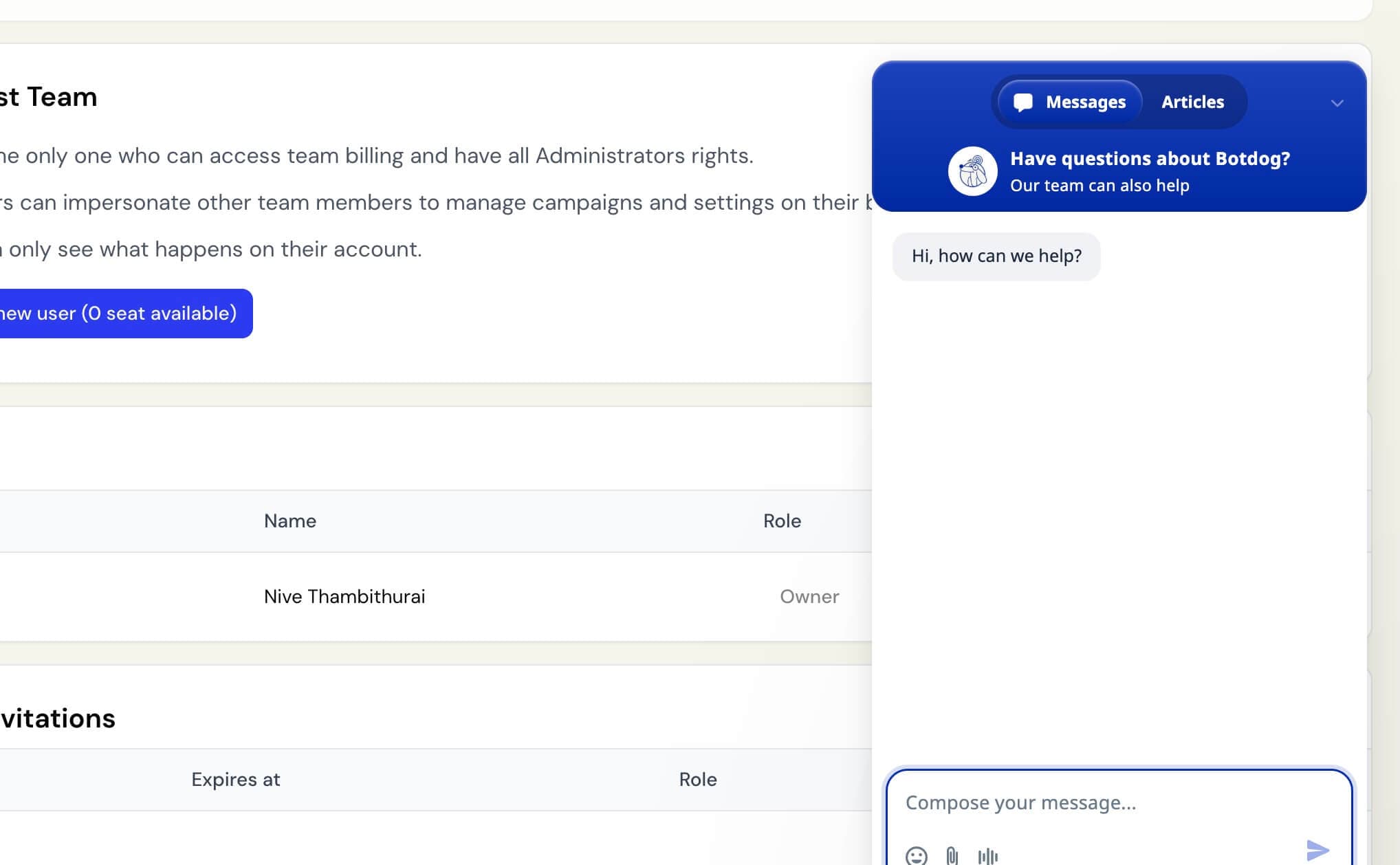 Contact Support Link Is Up And Running screenshot