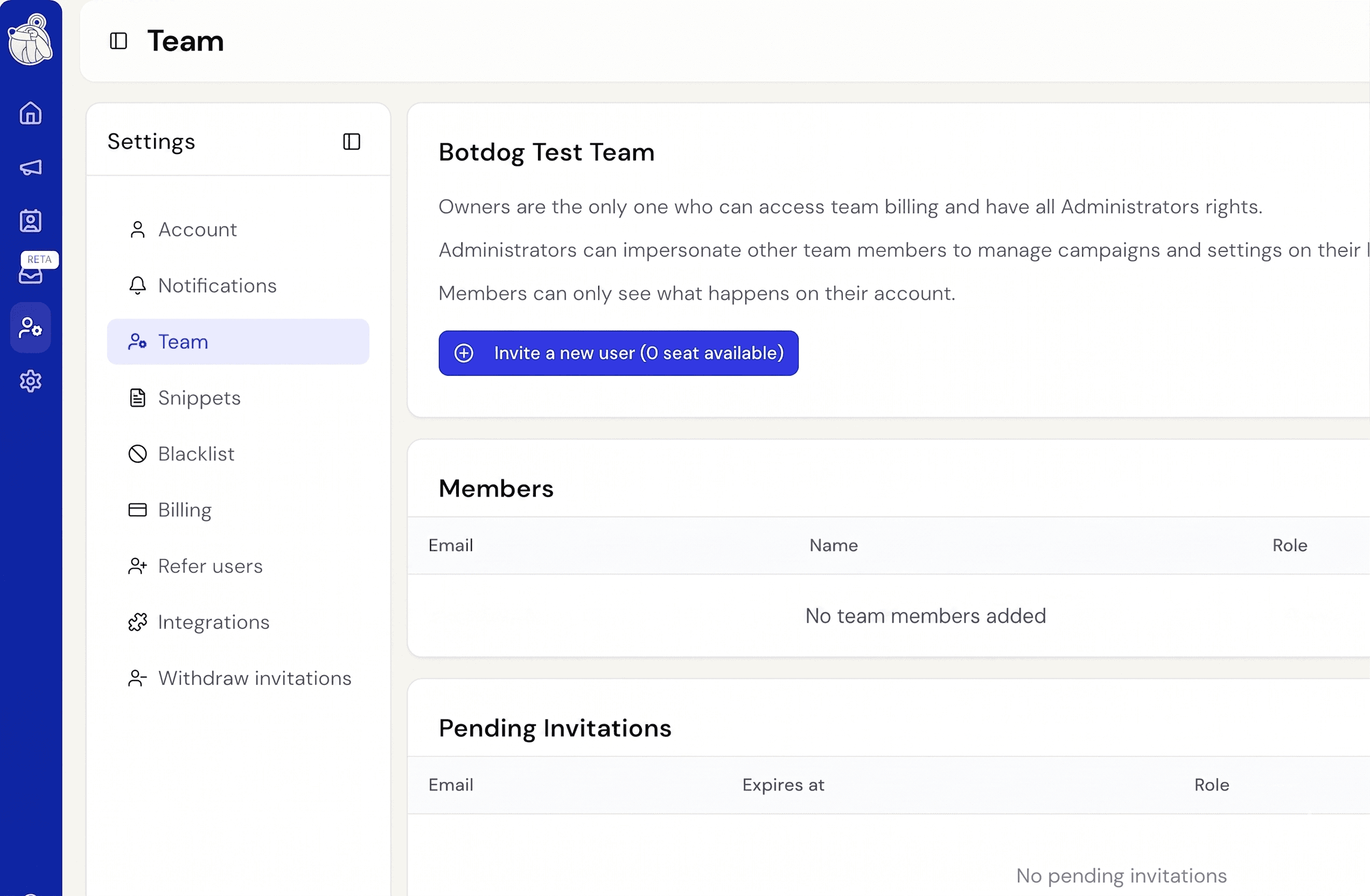 You Can Now Create A Team During A Free Trial screenshot