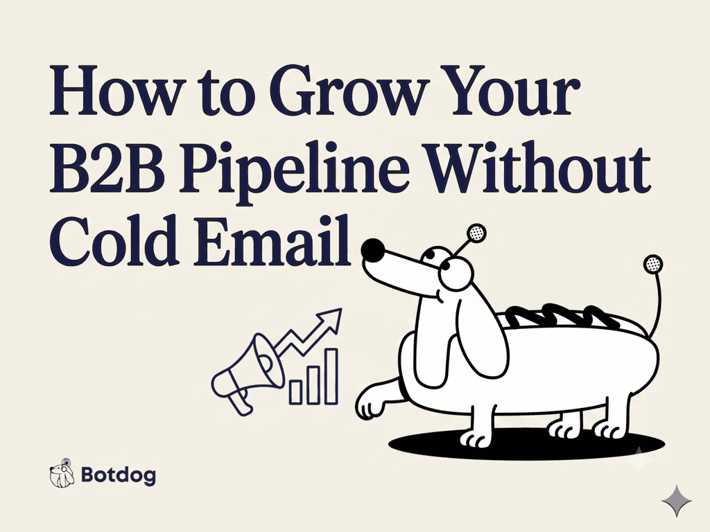 How to Grow Your B2B Pipeline Without Cold Email