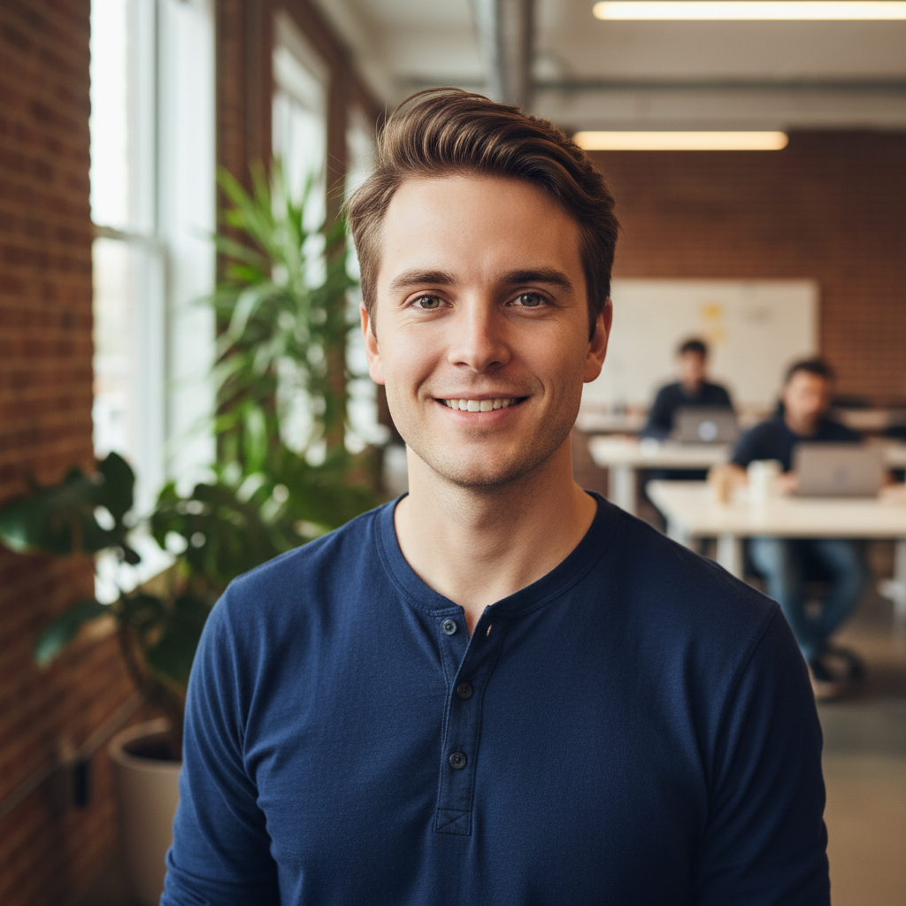 Startup LinkedIn headshot style