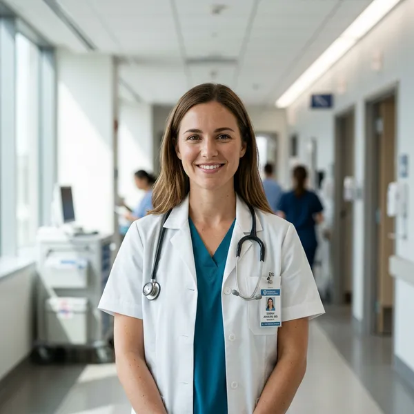 Medical Resident headshot style